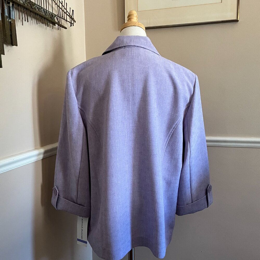 Alfred Dunner Lilac Spring/Summer Blazer  Size 18 NWT - Picture 3 of 10